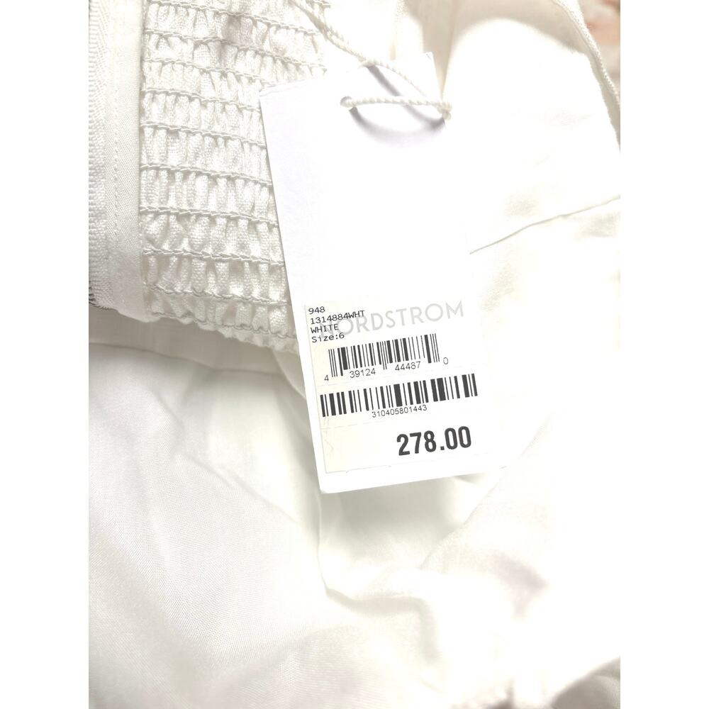 Reformation NWT Balia Linen Midi Dress Sz 4 White Sleeveless Cottagecore… - Picture 6 of 7